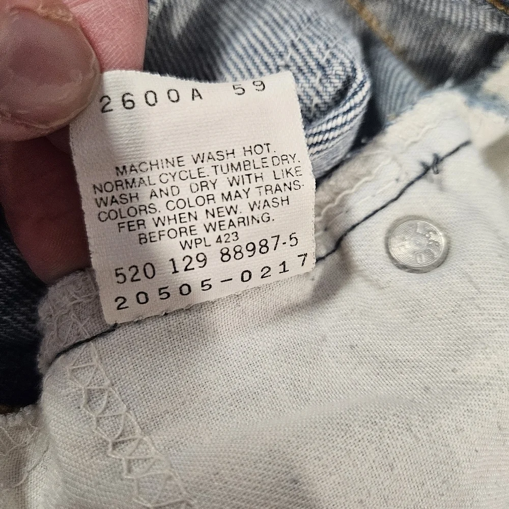 Levi's 80s Vintage 505 Orange Tab Jeans